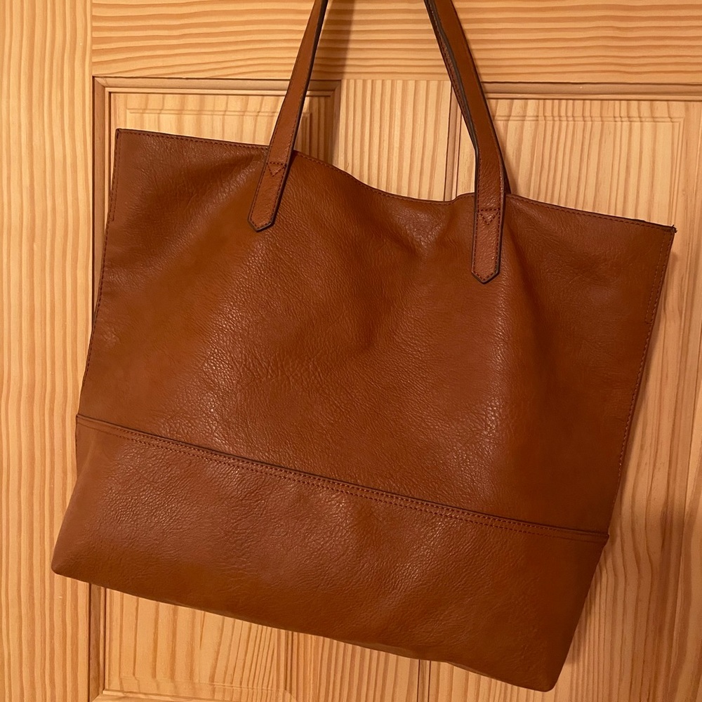 NWOT Overbrook shoulder tote bag brown